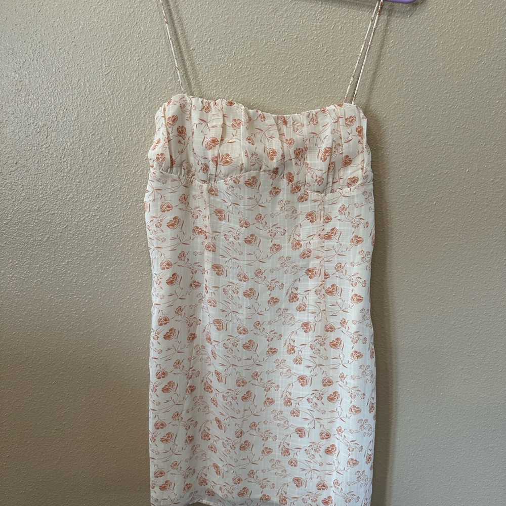 Sabo Skirt Cream Orange Floral Dress
